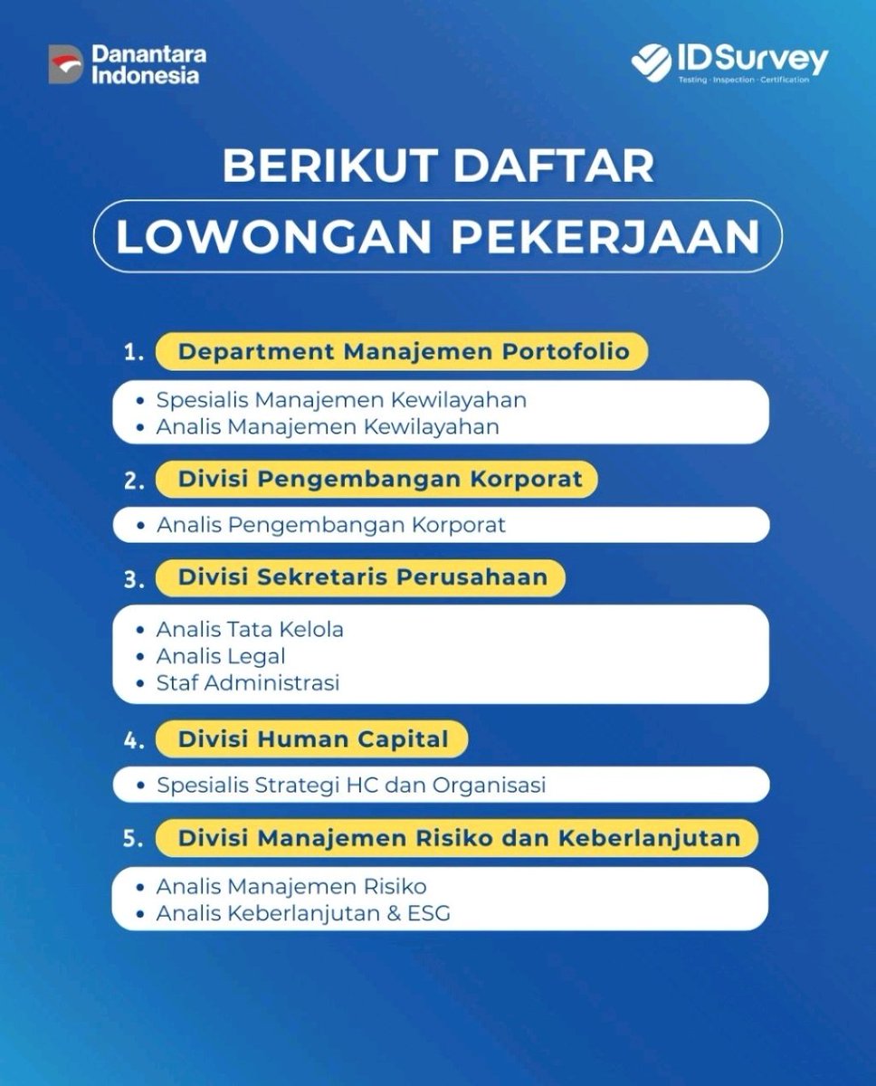 Qnaker's tweet photo. Loker #bumn https://t.co/O192FU5kd7