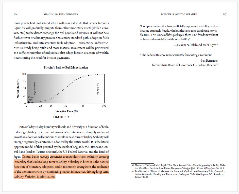 Volatility is good for bitcoin. This is how bitcoin eliminates imbalances as soon as they appear. Short term volatility for long term stability, the literal opposite model pursued by central banks, suppressing volatility in the short term while creating long-term instability.