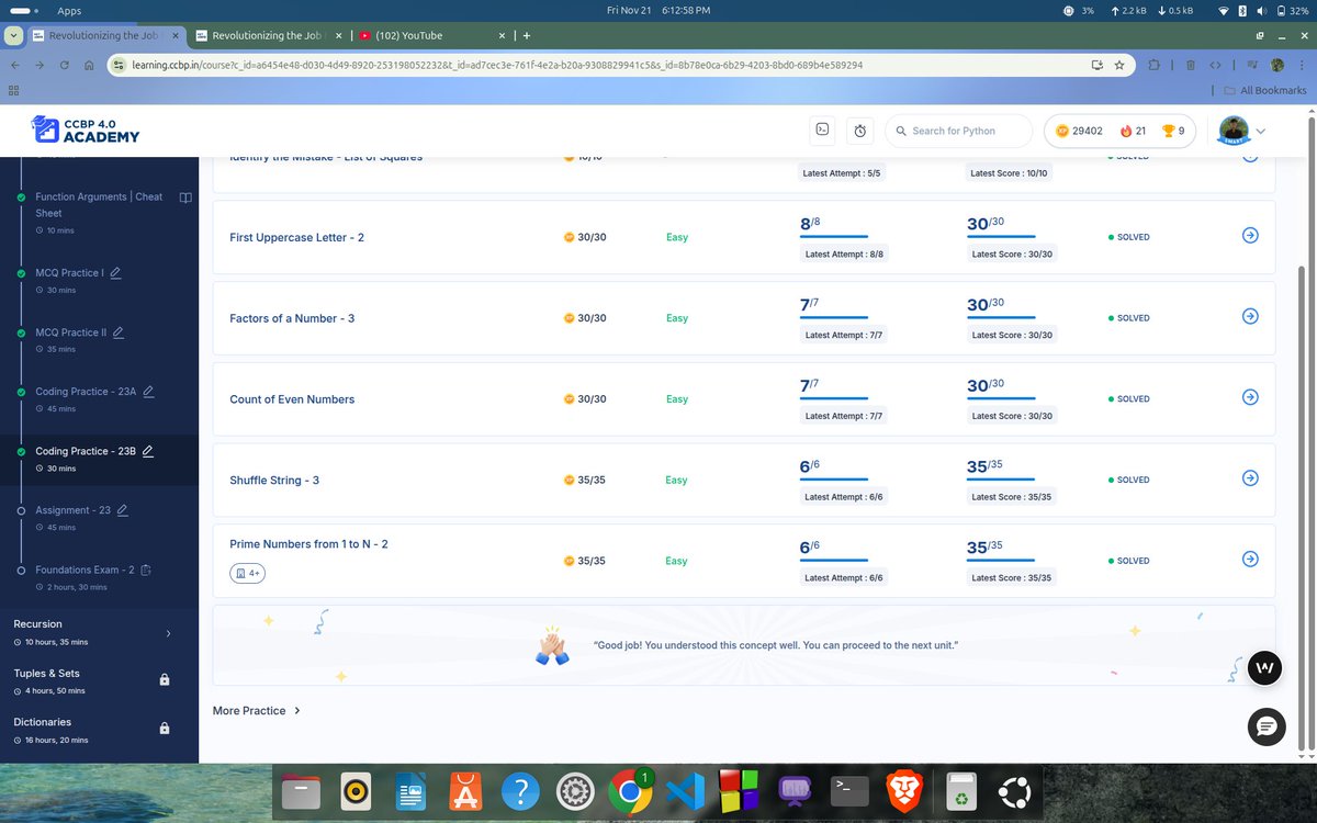 shaswatswain53's tweet image. Done day 83 of #100daysofcoding @ #NxtWave CCBP 4.0 Technology.

#Python #Fullstack #Consistency #AIML