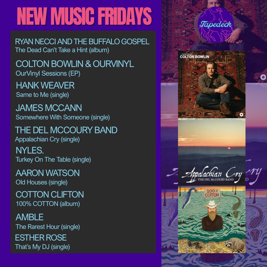 Happy New Music Friday, folks! We wish everyone safe travels for the upcoming holiday. 🦃

Plenty of new tunes to keep you company in the week ahead! 🔥