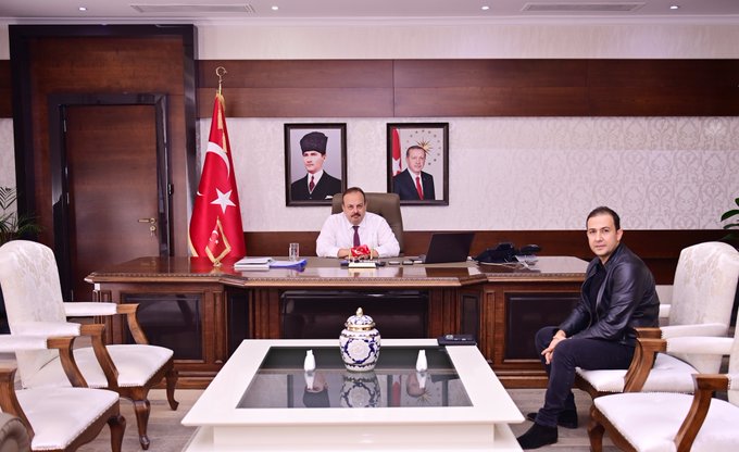 İş İnsanı İlyas Sosan Vali Yakup Canbolat’ı Ziyaret Etti