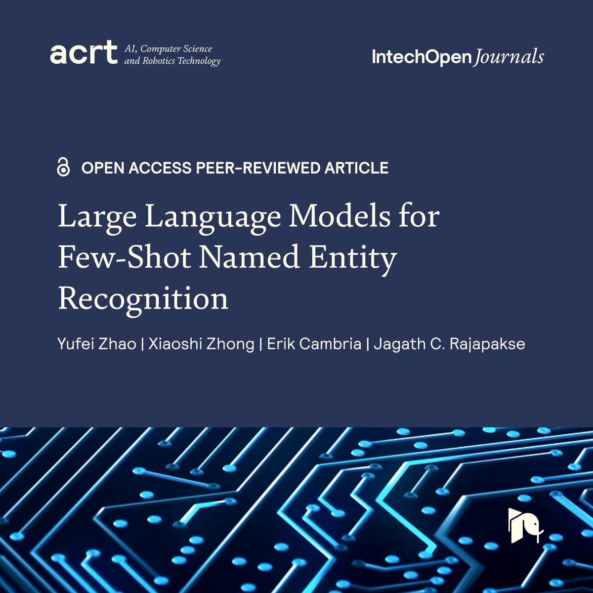 IntechOpen's tweet image. 🚀 New #OpenAccess research!
Researchers from @BIT1940 and @NTUsg present a new way for #AI to recognise important information in text without needing large amounts of training #data.
Their method, #GPT4NER, shows much better results than existing few-shot approaches on two major…