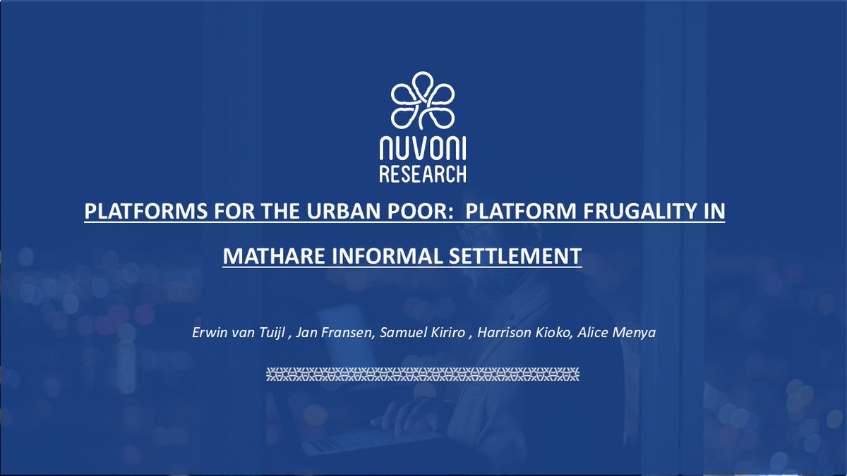 Our paper, " Platforms for the urban poor: Platform frugality in Mathare informal settlement," has been published in the Cities journal. Read the full publication here: lnkd.in/dd44RSks
