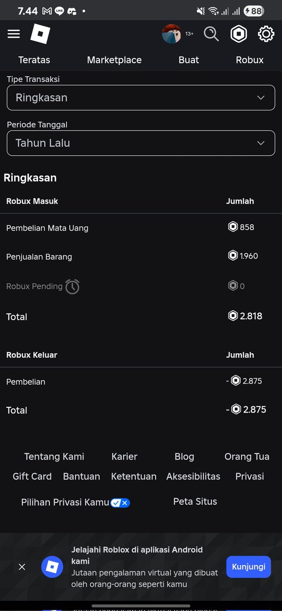 O6062k's tweet photo. Totalspend rbx https://t.co/JWOPyWJeYM