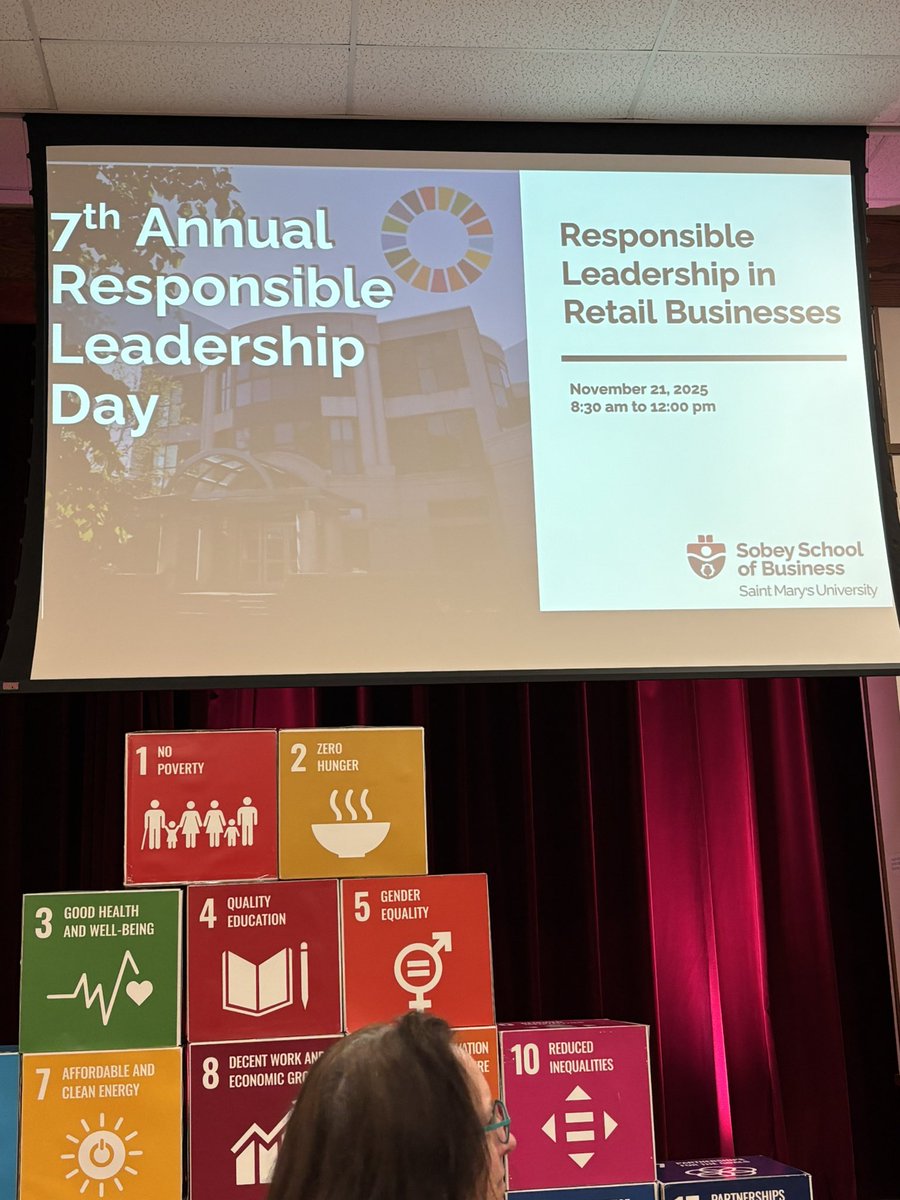 RCCAtlantic's tweet photo. Attending the 7th Annual Responsible Leadership in Retail Businesses Day at Saint Mary’s U, Sobeys School of Business. Proud to support my former boss, Diane Brisebois, who is one of the keynote speakers. @RetailCouncil https://t.co/J5Pvpcf6go