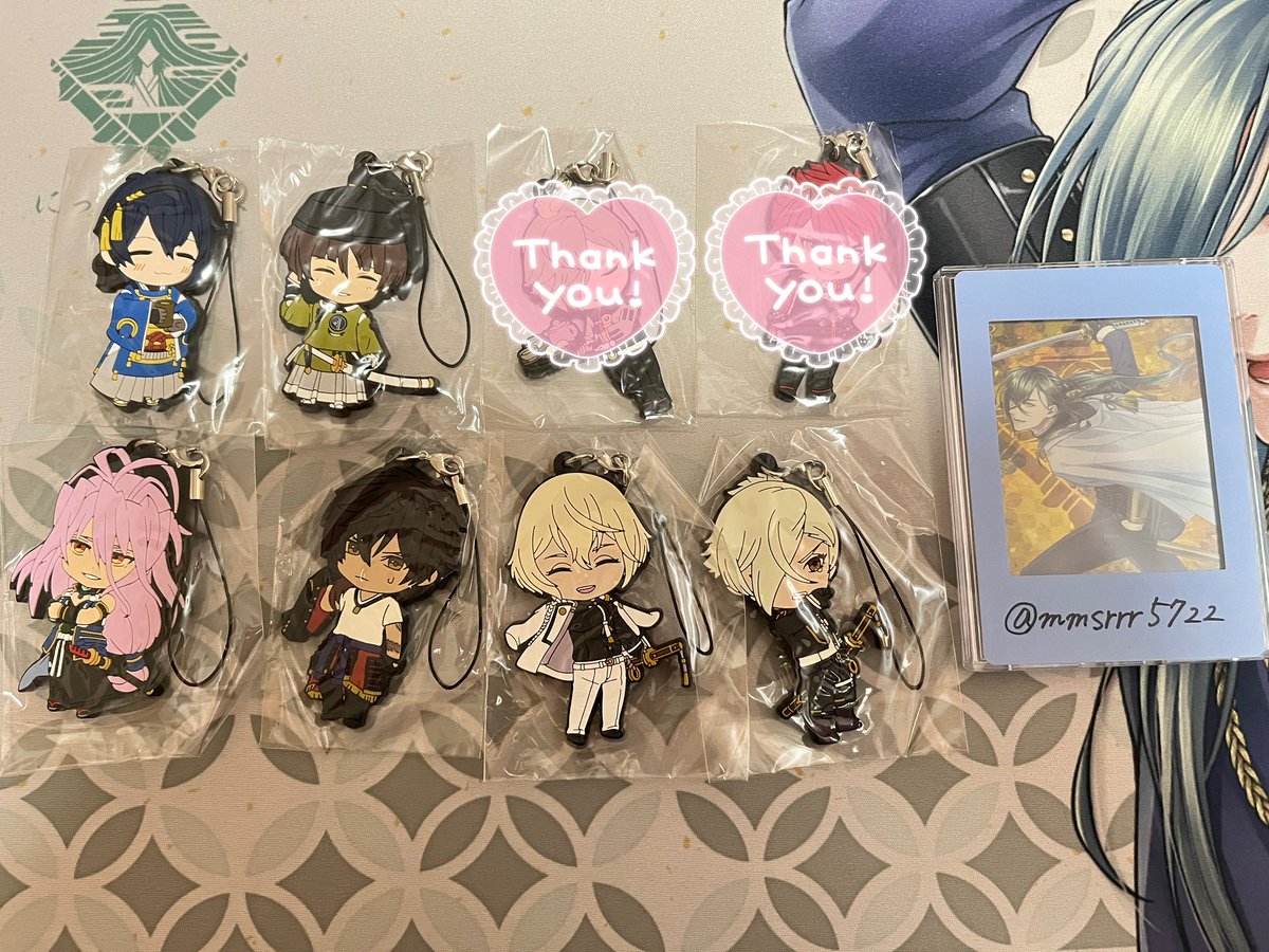 mmsrrr5722's tweet image. 刀剣乱舞 ねんどろいど 特典 ラバーストラップ ラバスト 譲渡
譲／三日月、石切丸、村正、大倶利伽羅、髭切、膝丸
求／1点450円＋送料(3点〜送料負担致します)
纏めての方優先、源氏はセットの譲渡。
経年劣化ございますので、完全な美品ではございません。
検索からもお気軽にどうぞ！