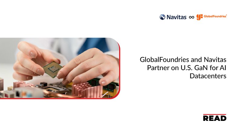 Read_Magazine21's tweet image. @GlobalFoundries and @NavitasSemi Partner on U.S. GaN for AI Datacenters

𝐑𝐞𝐚𝐝 𝐌𝐨𝐫𝐞: readmagazine.com/industries/sem…

#AIdatacenters #energyinfrastructure #GaNtechnology #GlobalFoundries #NavitasSemiconductor #news #ReadMagazine #Semiconductorandelectronics