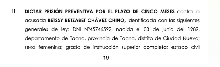 jesusverdeL's tweet photo. Poder Judicial dicta prisión preventiva para Betsy Chavez y ordena su captura a nivel nacional e internacional.

¿Ahora? https://t.co/SXyk6kqOLH