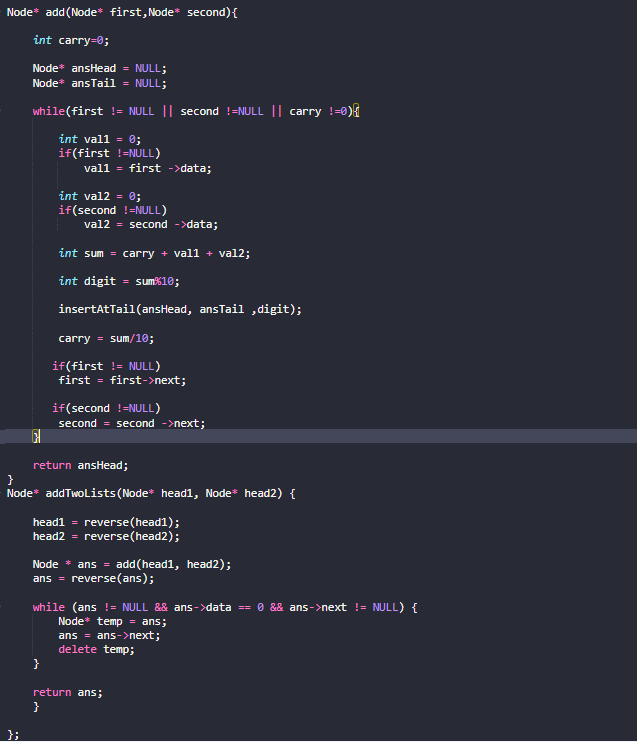 MartianDev01's tweet image. Day:  60/100
                            
&amp;gt;Linked Lists :  Add Number   
#100DaysOfCode #DSA #CodingChallenge 

#letsconnect #LearnInPublic #ProblemSolving #100daysofcoding #CodingJourney #LeetCode #CONNECT