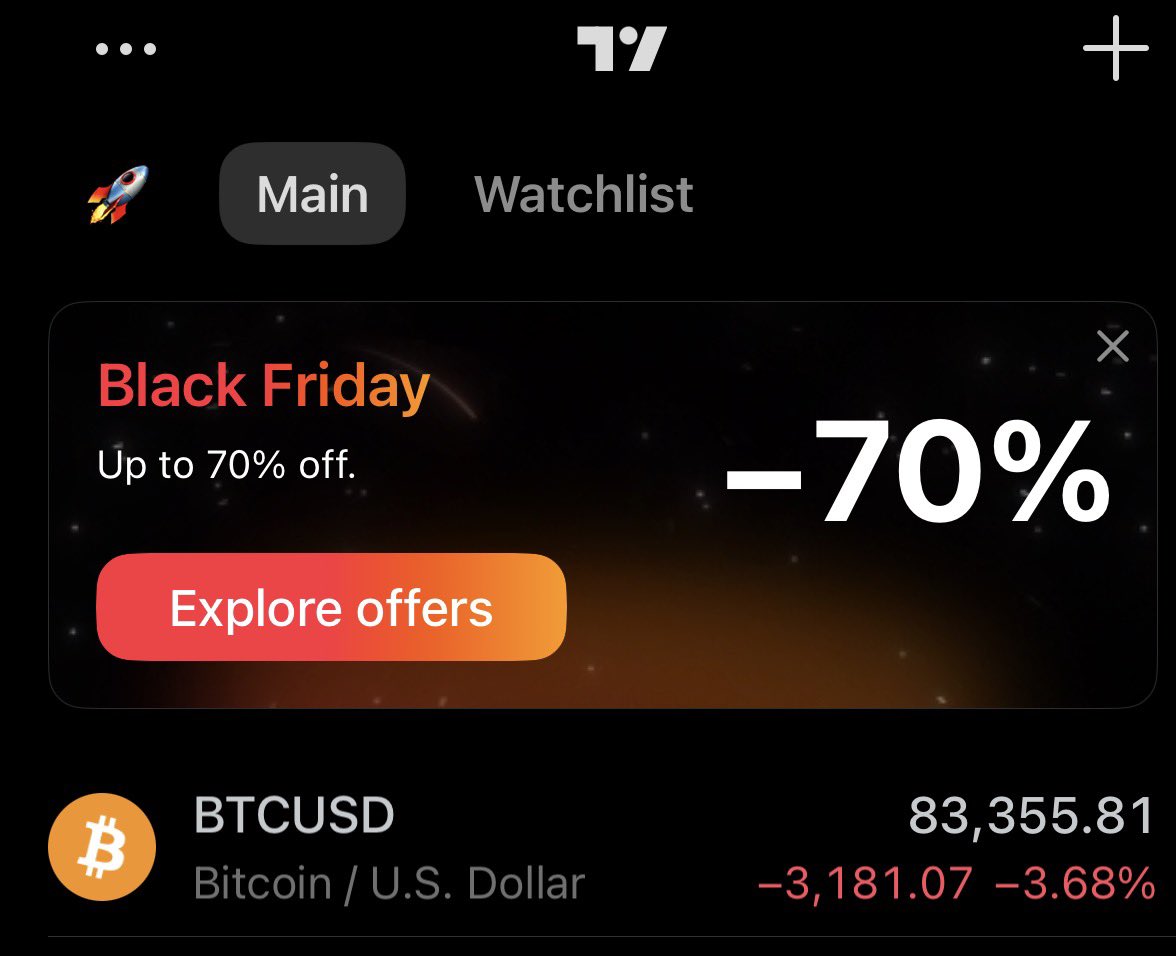 _ChrisP's tweet image. Breaking: Bitcoin will be up to 70% off for Black Friday