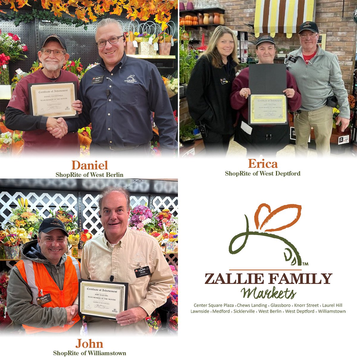 We are proud of our November Team Members of the Month! Thank you for all your hard work and dedication. We appreciate you!