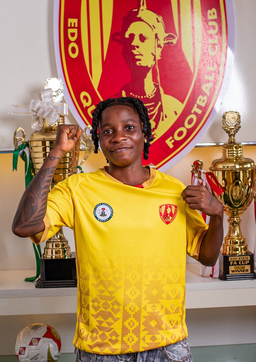 EdoQueensFC's tweet image. With utmost excitement, we welcome a Queen who joins us from Ekiti Queens
Our midfield gets Stronger, Deadlier and Ferocious!

Rejoice Ikoyo is here at Edo Queens — Joy is Coming👌🏾🤗

Adaaaa Edo Queens 👑🟡🔴
#EdoQueens
#NWFL26