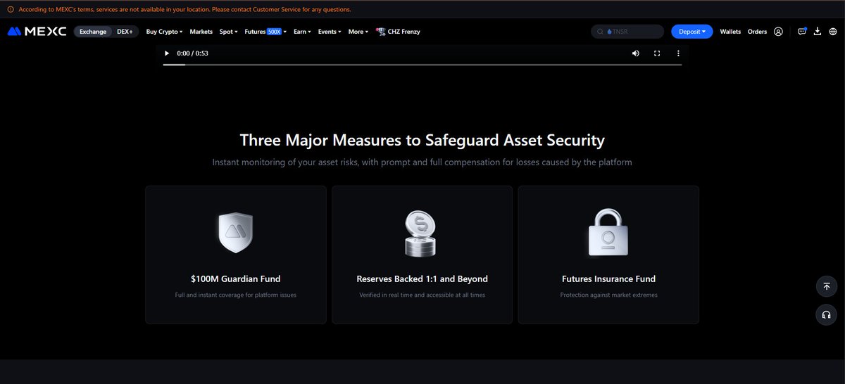 Skittles_0X's tweet image. People keep posting FUDs like #MEXCScam, but this banner says it all. $100M Guardian Fund, reserves backed 1:1 and beyond, plus a Futures Insurance Fund. If this is #MEXCExposed, it only exposes strong #MEXCRiskControl, not #MEXCFreeze fear.