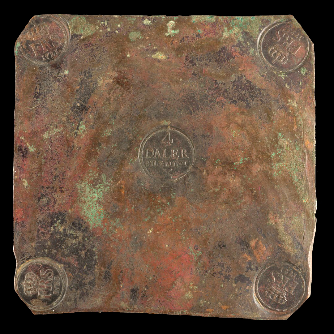 BoCMuseum's tweet image. 💰⚖️Big change. 
Coins used to be worth the value of the metal they were made of. 
Sweden had little silver, so it minted its coins from less valuable copper. Their high-value coins were the size of dinner plates. 🍽️
 #FridayFunFact