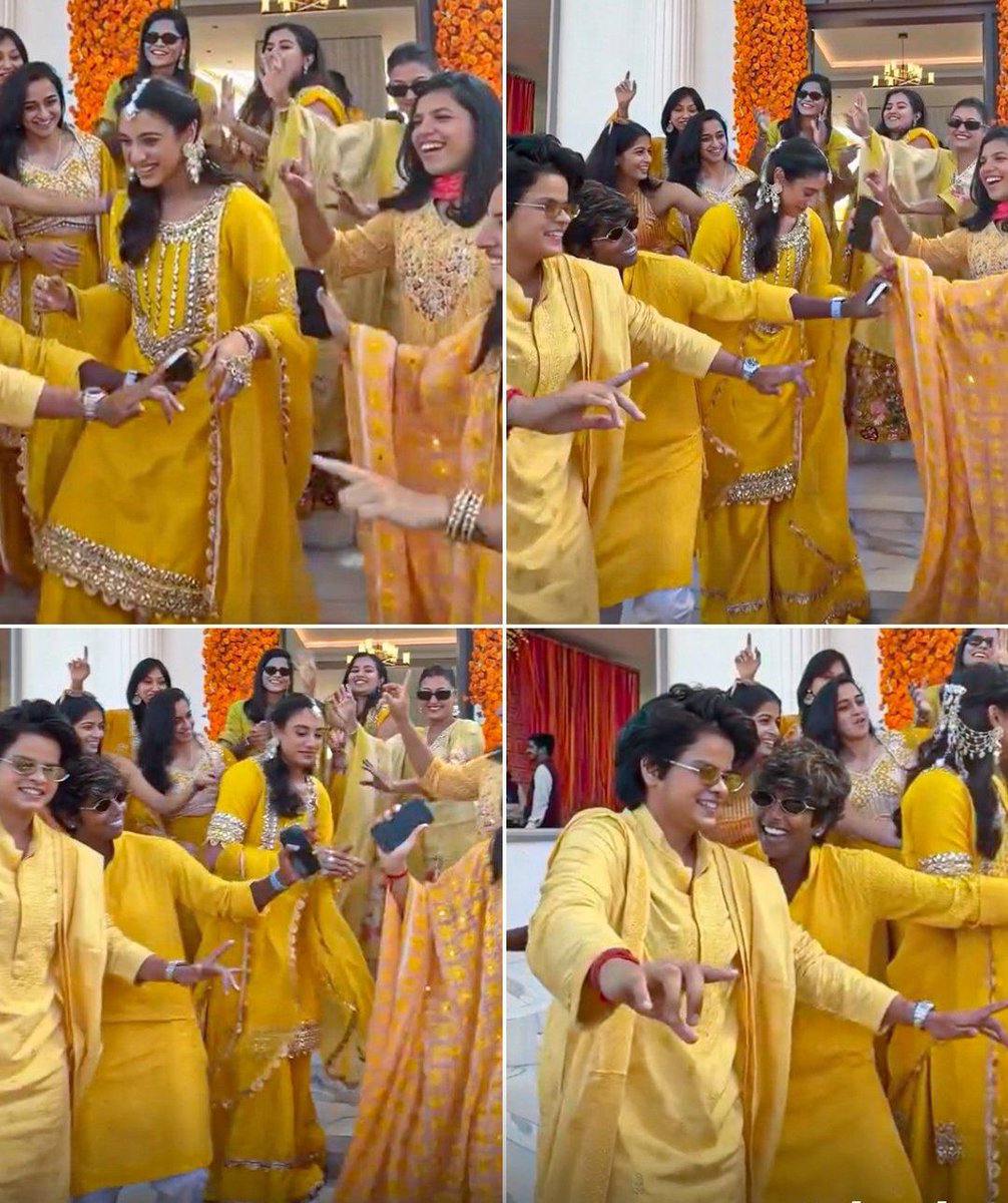 The Haldi Ceremony of Smriti Mandhana. ♥️
<a href="/mandhana_smriti/">Smriti Mandhana</a>