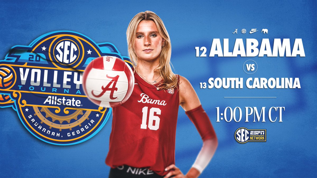 Tournament time in Savannah😤

Alabama vs. South Carolina on <a href="/SECNetwork/">SEC Network</a> 

#RollTide
