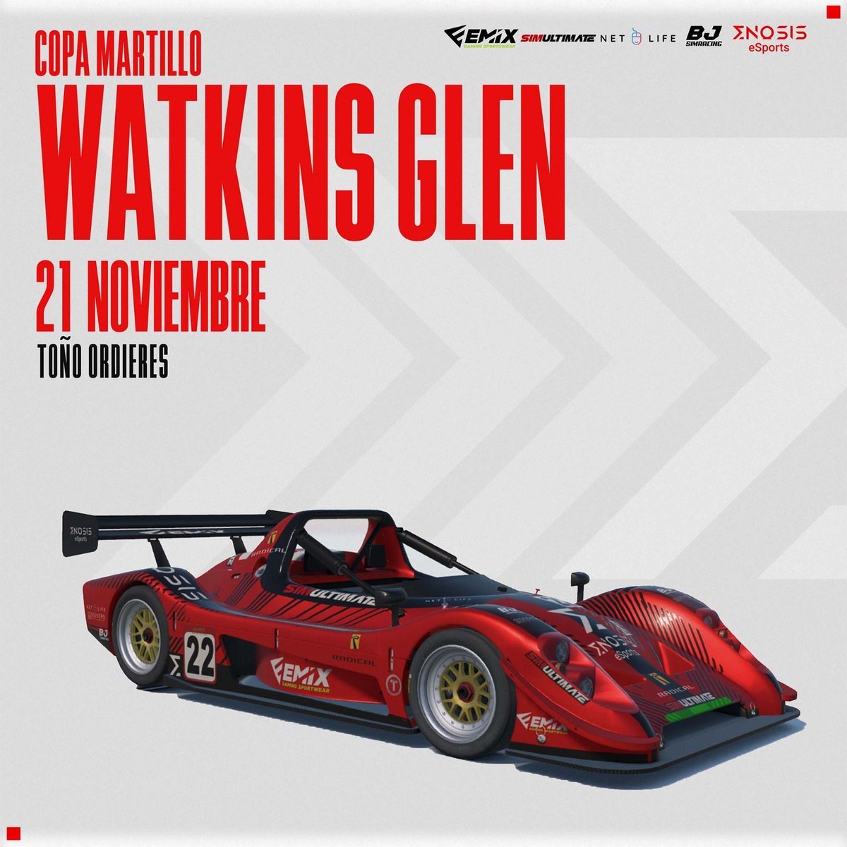 🏁Copa Martillo <a href="/CopaMartillo/">Copa Martillo</a>
 
🗺️Watkins Glen

📆21/11/25 

🏎️Toño N. Ordieres  - <a href="/Altexx/">Toño N.</a> 

#iracing #eSports #simracing

<a href="/Emix_Gaming_/">EmixGaming</a>