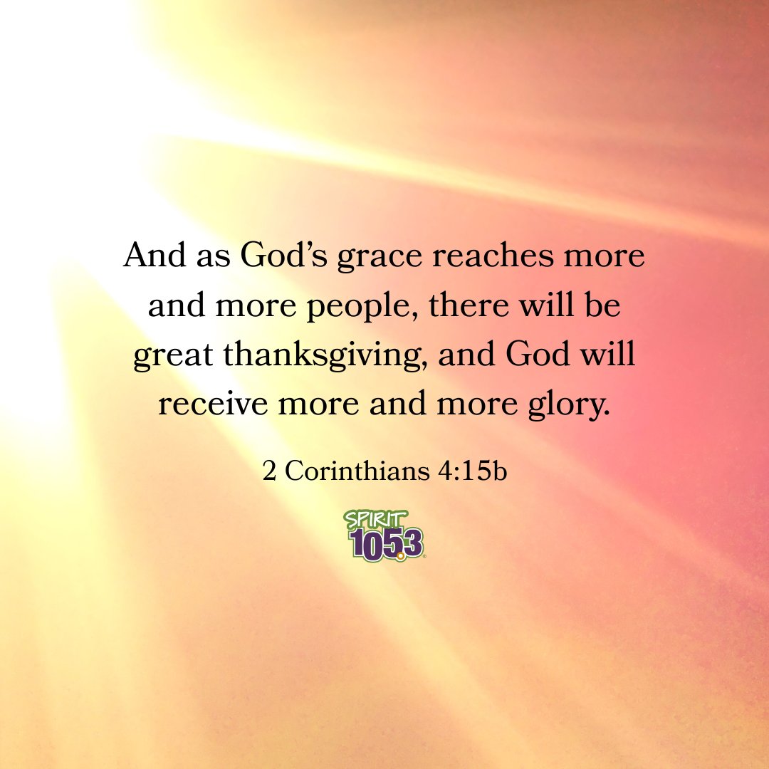2 Corinthians 4:15b - And as God’s grace reaches more and more people, there will be great thanksgiving, and God will receive more and more glory.
.
.
#verse #dailyverse #hope #bibleverse #bible #biblequotes