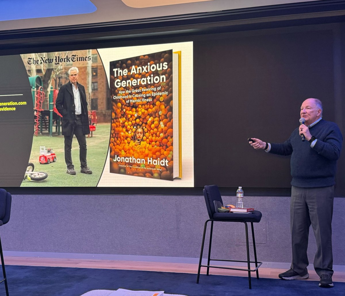 LifeWorksFL's tweet image. While in DC, Dwight touched on @Jonathan Haidt's book, "The Anxious Generation." 📖

🧰 A great tool that gives deep insight into the global crisis of the negative impact of technology on youth mental health.

Check out more at this link here: anxiousgeneration.com/research