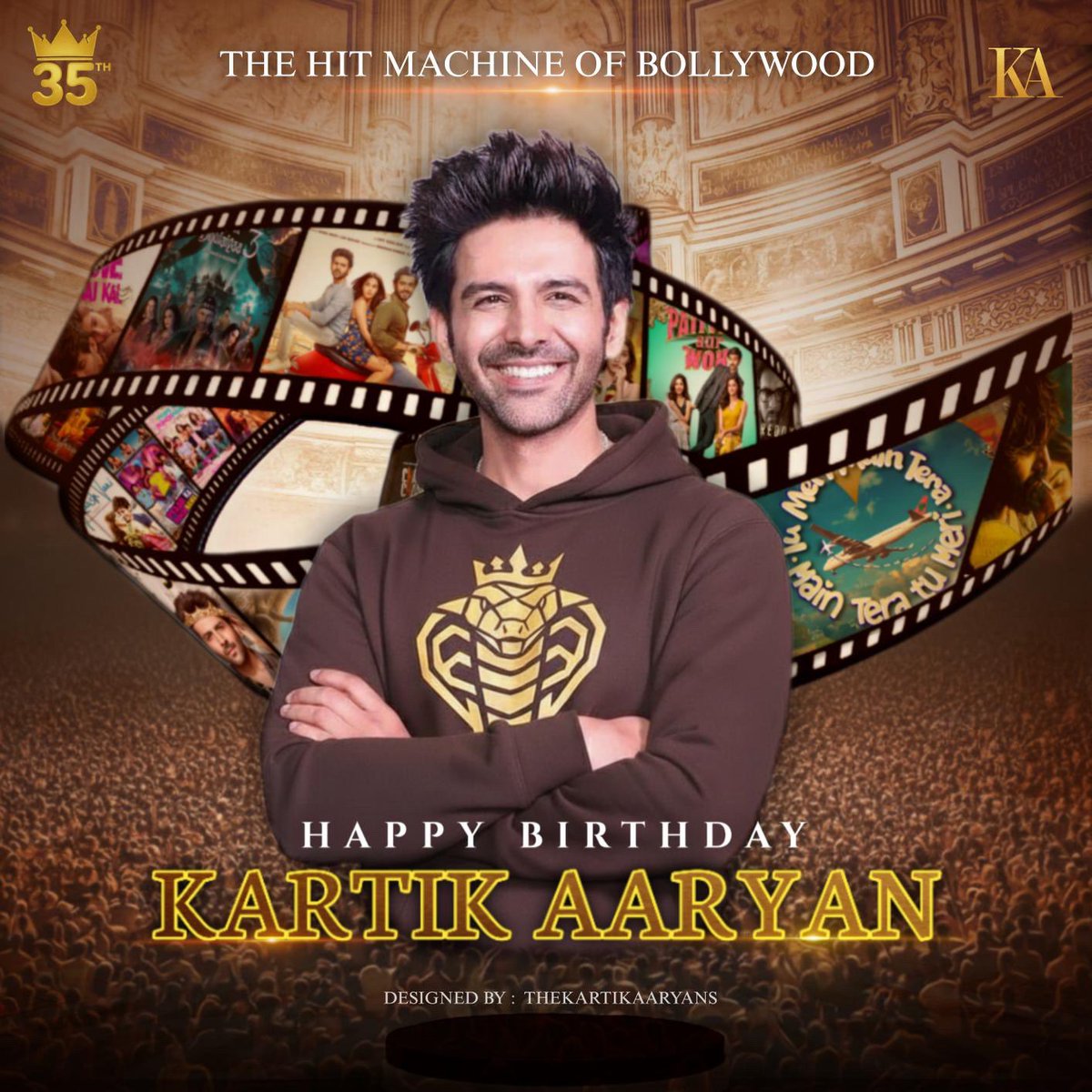 Wishing <a href="/TheAaryanKartik/">Kartik Aaryan</a> Happiest 35th Birthday!

#HappyBirthdayKartikAaryan