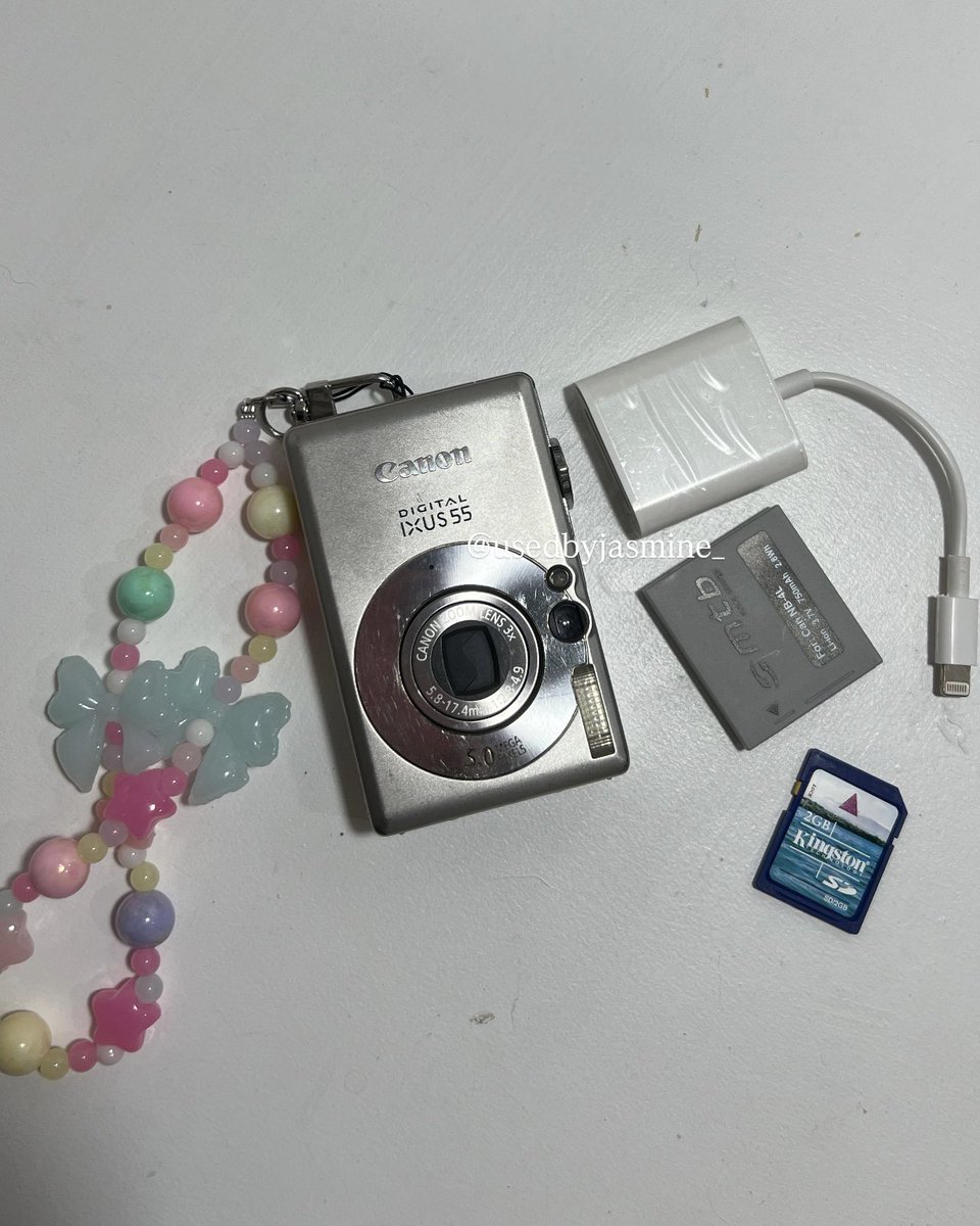 usedbyjasmine_'s tweet photo. ส่งต่อ canon ixus55 (2990 ค่าส่ง40) แถมเมม แบตให้คับบ พต.เดมมาได้เลยยย รูปถ่ายจากกล้องจริงนะคะ🥺

#กล้องดิจิตอลมือสอง #กล้องดิจิตอลคอมแพค #canon #ixus https://t.co/oKAS7xsTi2