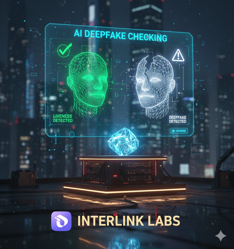 GobinGobin45's tweet image. Why interlink safe and secure...??

 Ans-AI Deepfake Checking👇👇👇
​This system uses advanced AI models to confirm Liveness and Authenticity, ensuring the scan isn&apos;t a spoof or synthetic creation. 🛡️

​Your security is our priority.
#inter_link
#ITLG
#ITL