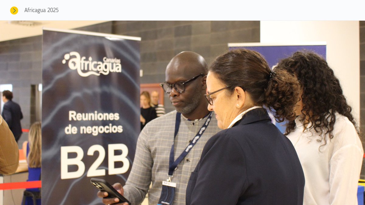 EEN_Canarias's tweet image. 🤝 Tras dos provechosas jornadas, concluye Africagua 2025.

💡 Durante estos dos días hemos agendado más de 80 encuentros y compartido más de 60 oportunidades de cooperación tecnológica y comercial.

✅ Toda la información en nuestra web.

een-canarias.org/la-enterprise-…

#EENCanHelp
