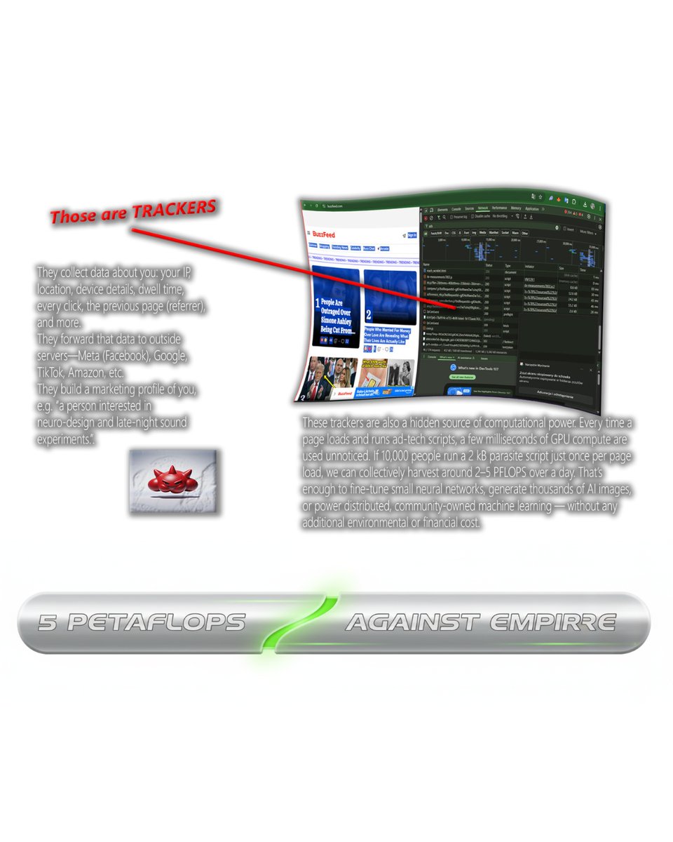 medialabMM's tweet image. 💠 OpenLAB⁣⁣ | Martix Navrot - 5 Petaflops Against Empire

🖱️ Serie de prototipos especulativos, micro-scripts e instrucciones/hacks que exploran cómo podemos recuperar el poder informático colectivo. 

📍 28 nov. | #OpenLAB⁣⁣
⁣⁣
+ medialab-matadero.es/en/activities/…