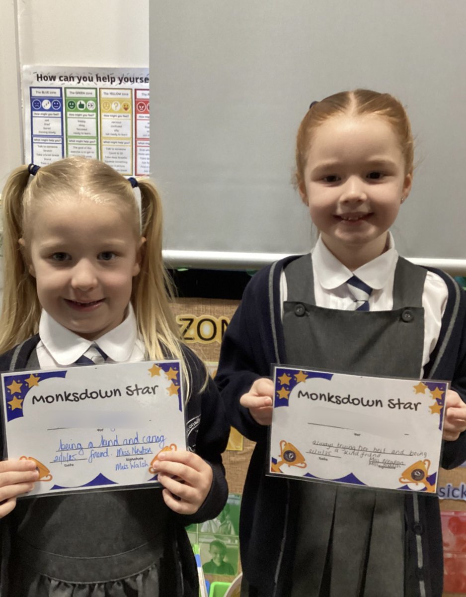 Misswalsh1_'s tweet image. #class12 are so pleased with both of our stars this week, we are blown away by how kind you both are. You make us very proud! @Year1Monksdown