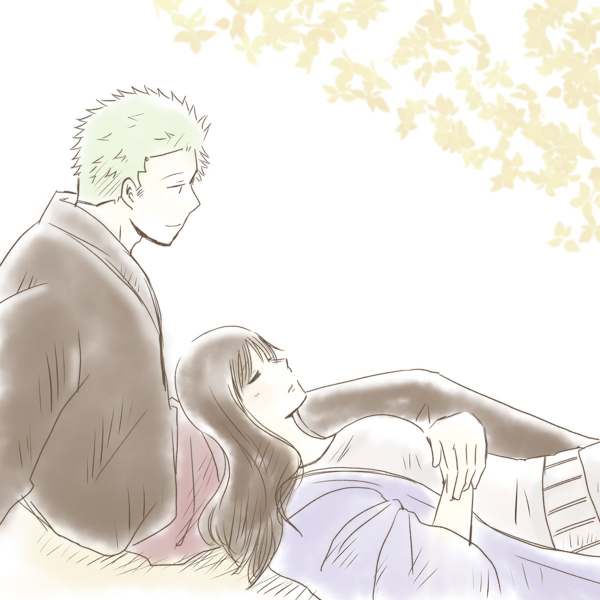 ワンドロ大遅刻シリーズ
「居場所」
いつも寝てる方の人が珍しく見守ってるお昼寝タイム
#剣華ワンドロワンライ #2025秋の剣華祭