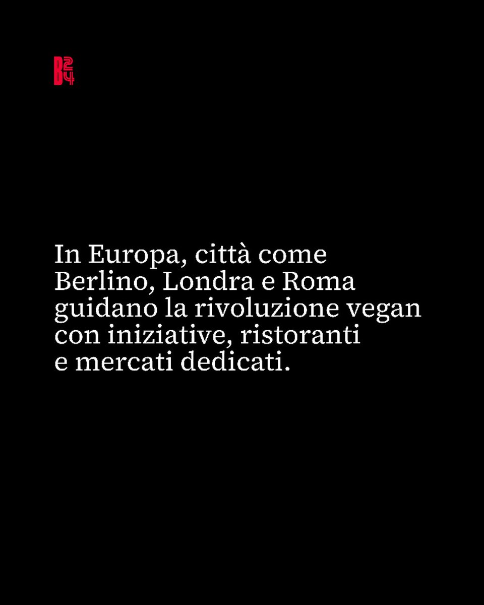 Il #veganismo cresce: 3,4% della popolazione e un mercato da 61 miliardi $ entro il 2028, con Berlino, Londra e Roma all'#avanguardia in #Europa.
Leggi l'articolo su business24tv.it o al link in bio