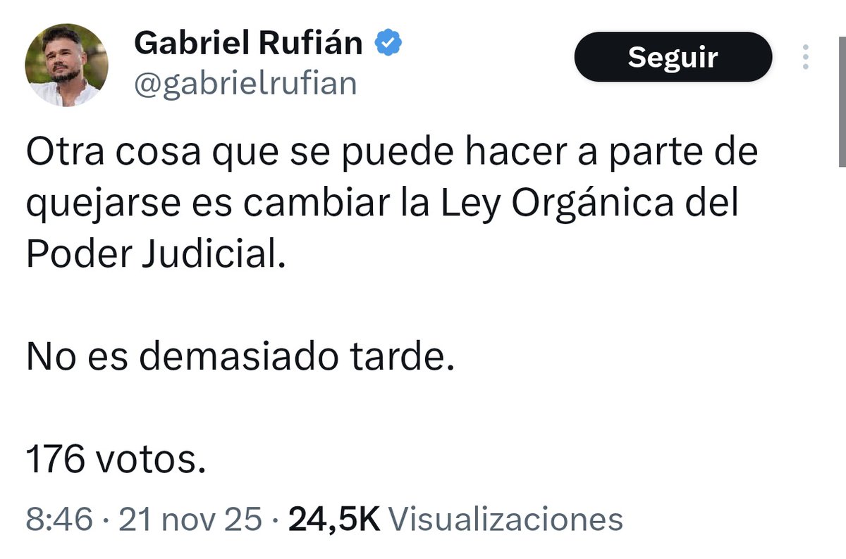 iuristoteles's tweet image. 🚨Cuando personas como Rufián o Iglesias hablan de &quot;cambiar o reformar&quot; la LOPJ se refieren a someter completamente el Poder Judicial al político... si gobiernan ellos.

Podrían reclamar más independencia, medios o eliminar la politización del CGPJ, a la que contribuyen. Pero no.