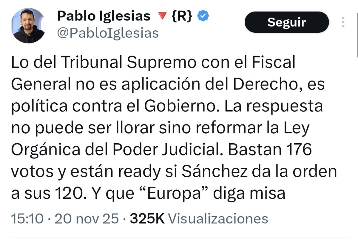 iuristoteles's tweet image. 🚨Cuando personas como Rufián o Iglesias hablan de &quot;cambiar o reformar&quot; la LOPJ se refieren a someter completamente el Poder Judicial al político... si gobiernan ellos.

Podrían reclamar más independencia, medios o eliminar la politización del CGPJ, a la que contribuyen. Pero no.