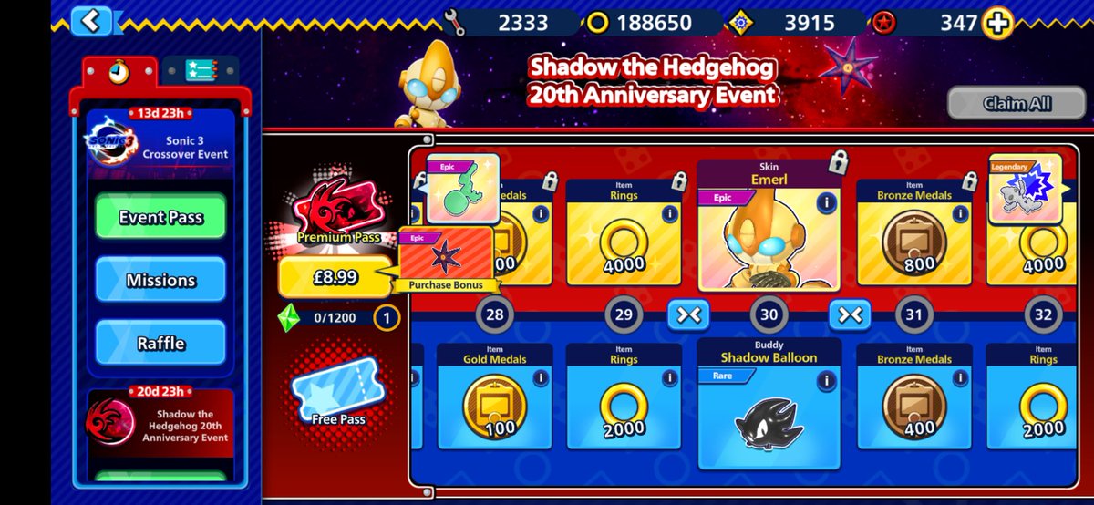 AcquaintSTHFan's tweet image. I really hate that the only way to get Emerl in the new Sonic Rumble even is by paying up to £8.99 for the premium pass 💀

The amount of micro transactions in this game is genuinely awful.