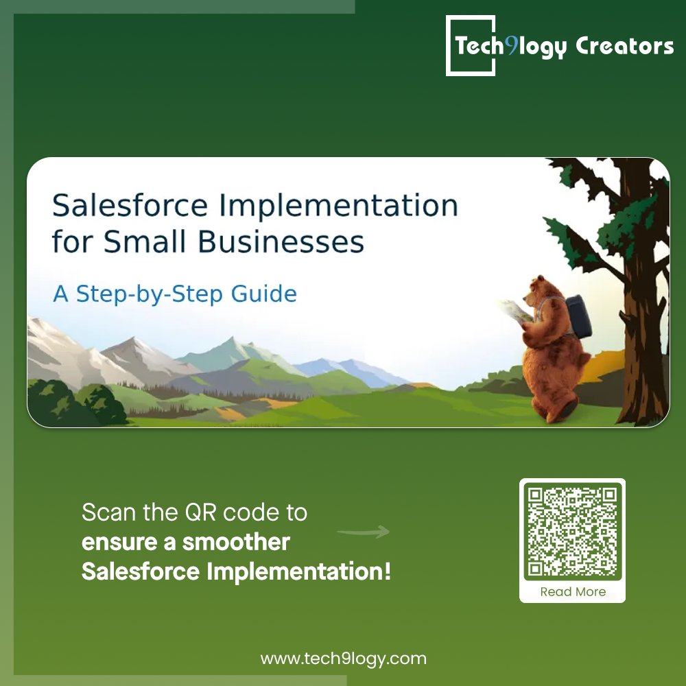 t9lcreators's tweet image. Ready to bring Salesforce into your small business? 🚀 
Check out our latest guide to know where to begin, what to set up, and how to make the most of every feature! 📊✨

👉Read here: shorturl.at/ttQs9

#Tech9logyCreators #Salesforce #Implementation #StepGuide #CRMInsights