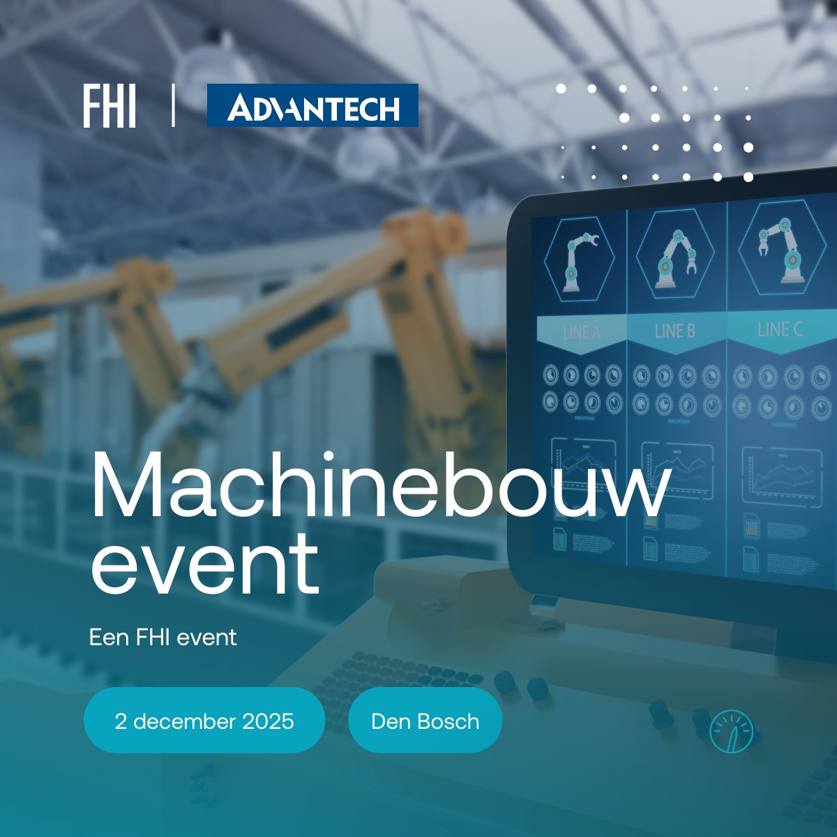 Advantech_IIoT's tweet image. 🎉 Advantech is joining the Machinebouw Event!
📍 2 December 2025 – ’s-Hertogenbosch, The Netherlands
 
We are excited to participate in this leading event for machine builders, system integrators, R&amp;amp;D managers and industrial innovators. Together with Captic, who will give a…