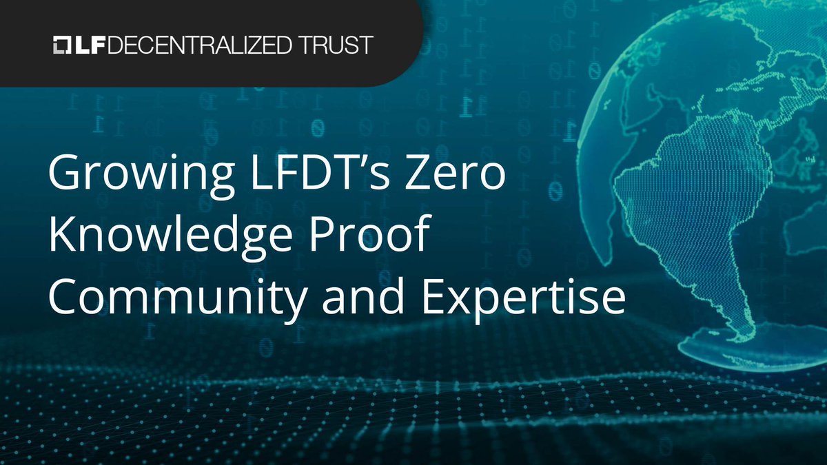 DanielSzego3's tweet image. I am happy that I can contribute to the Linux Foundation Decentralized Trust with running a Zero Knowledge Learning Group and my contribution is officially recognized in the following blog:
lfdecentralizedtrust.org/blog/growing-l…
#LinuxFoundation #ZeroKnowledge