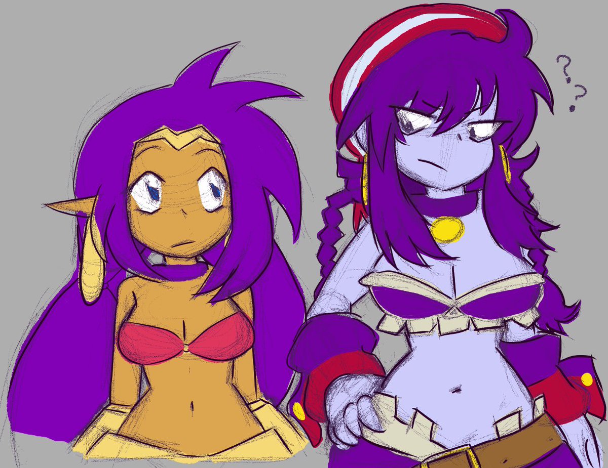 JuciJuice_'s tweet image. Shantae doodles!
