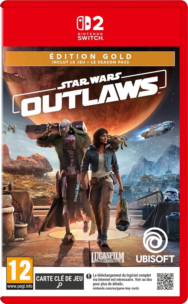 dealfunfr's tweet image. La version Switch 2 de Star Wars Outlaws en GOLD EDITION est à 39,99€ !
Let&apos;s GOOOOO !
*AMAZON: amzn.to/3K0uvWK

#blackfriday #pub