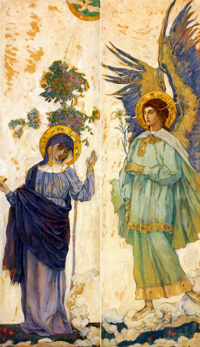 The Annunciation by Mikhail Nesterov c.1911