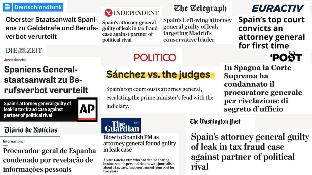 El primer Fiscal General condenado en toda Europa.

Un escándalo internacional.