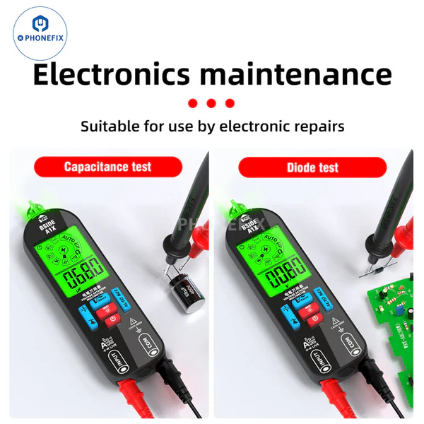 vipprogrammer_'s tweet image. BSIDE A1X Smart Digital Multimeter can measures capacitance, diode, ac and dc voltage, resistance, continuity, v-alert and live wire check.

#phonerepair #iPhone17Pro #carrepair #ecufixtool #tester #mobile #phonecall #phonecase
