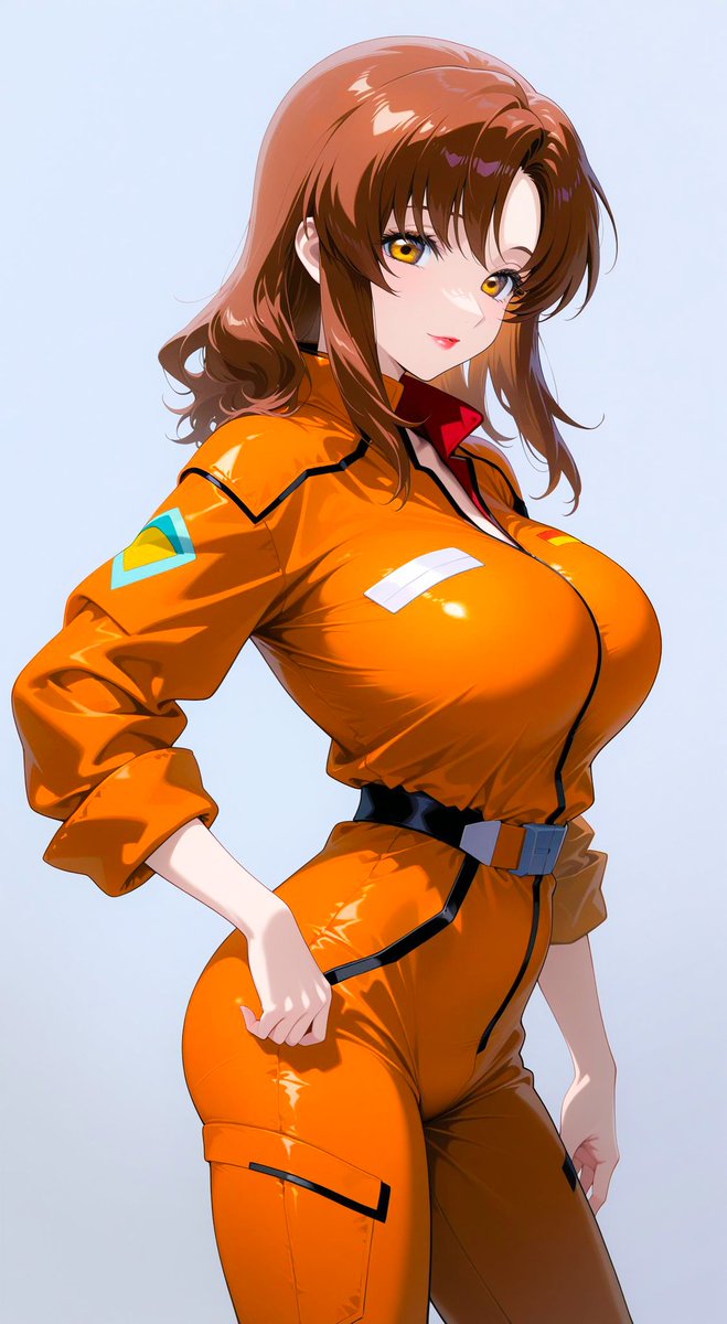 nakanaka26's tweet image. 久しぶりにSEED見始めて１話でのツナギ服のマリューさんを作ってみました
#マリュー・ラミアス #SEED 

anime style SFW digital art, safe for all audiences.