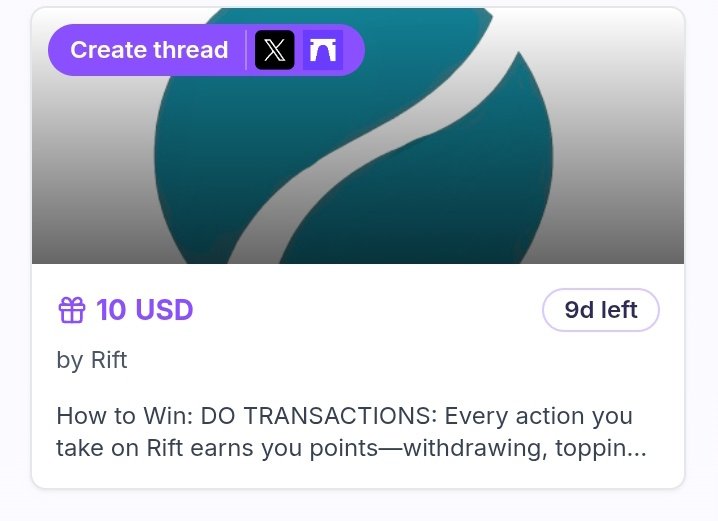 questpanda_xyz's tweet image. Gm Pandas, 

We have a 50 USD reward on Questpanda with 5 winners 🏆 to share.

You only task is to write a thread 🧵. 

Join today
questpanda.app/quests/6919c40…

Quest sponsored by @tryrift