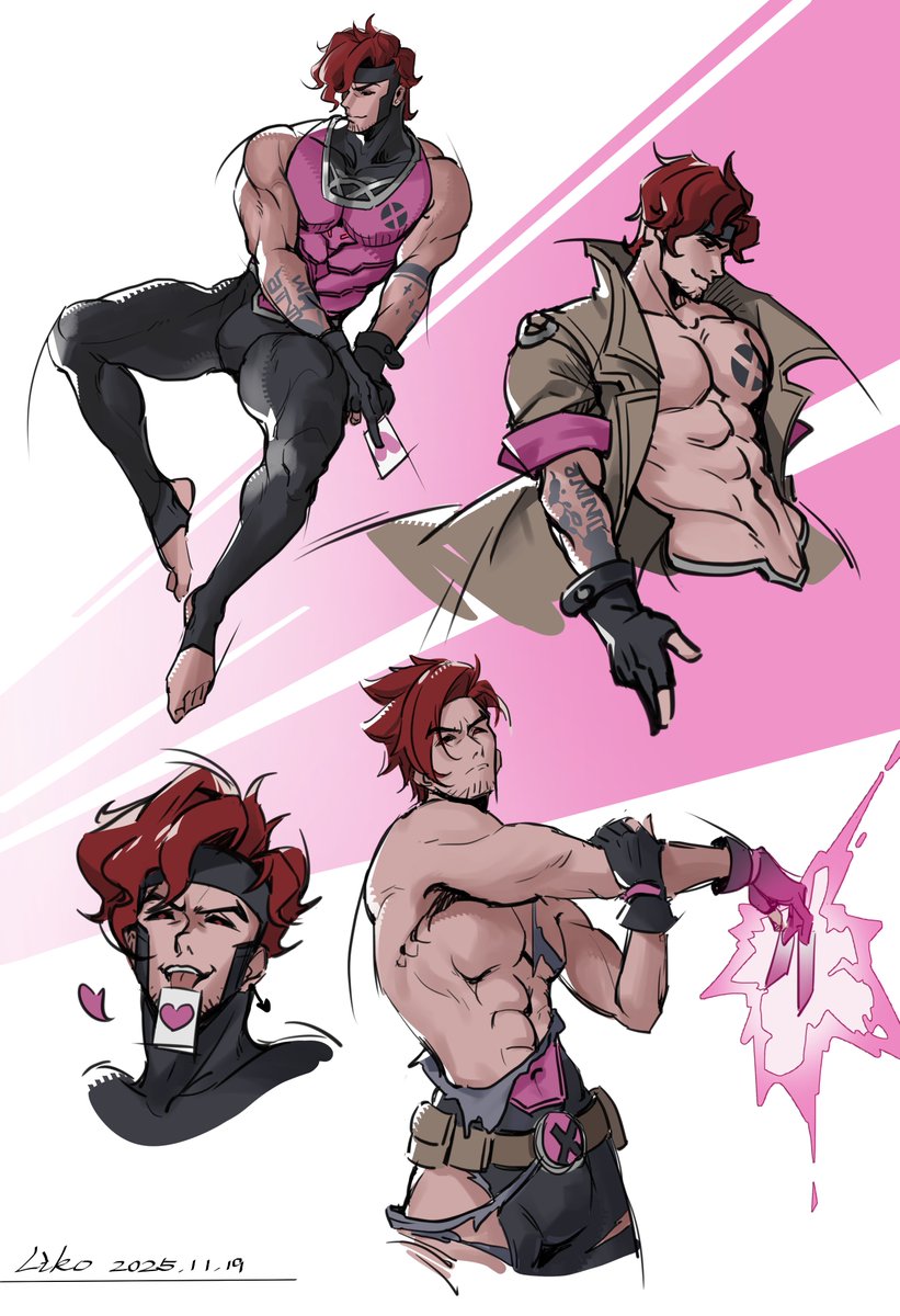 Likosloki's tweet image. 👅👅❤️♠️#MarvelRivals  #Gambit