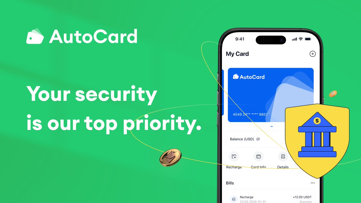 AutoCard_io's tweet image. 💳 Your Crypto, Secured. Your Payments, Protected.

🔒 With #AutoCard, every transaction is backed by multi-layer security — from encrypted stablecoin storage to real-time risk monitoring.

💨 Just fast, seamless payments powered by crypto, with the protection you can trust.