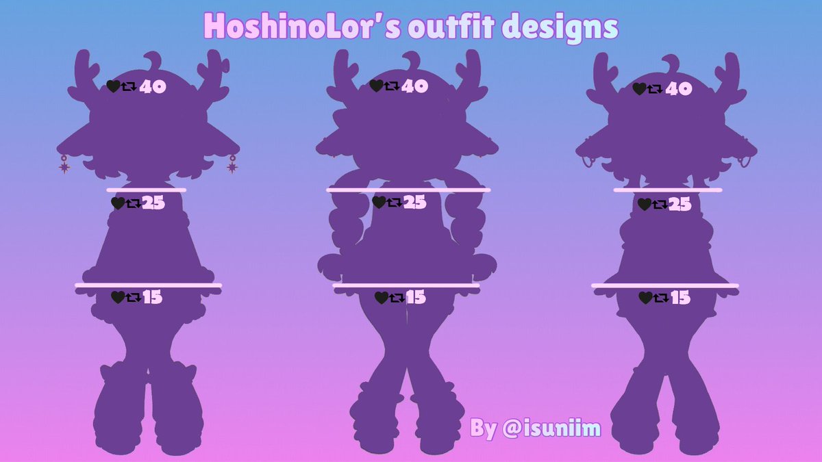 HoshinoLor's tweet photo. 💜 New outfit design reveal! 🩷

Can we reach the stars? ✨

Designs by @/isuniim

#vtuber https://t.co/A6iBfxu4NW