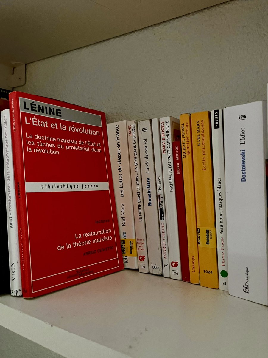 spleenprincess's tweet image. les filles, je suis chez un mec là, sa bibliothèque c’est ça, je fuis ou pas ?