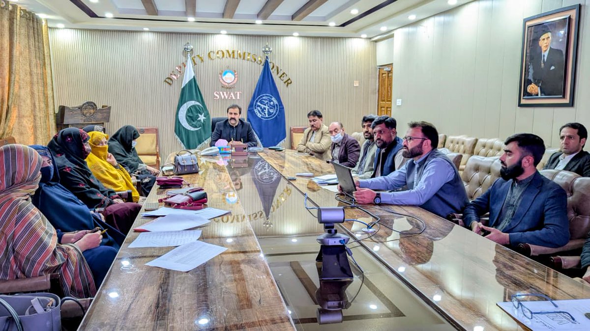 ADC (G) Swat Muhib Ullah Khan Yousafzai chaired a meeting of the District Steering Committee for Education, reviewing school facilities, teacher attendance and administrative performance. He directed strict monitoring, timely action on gaps, and stronger community engagement
