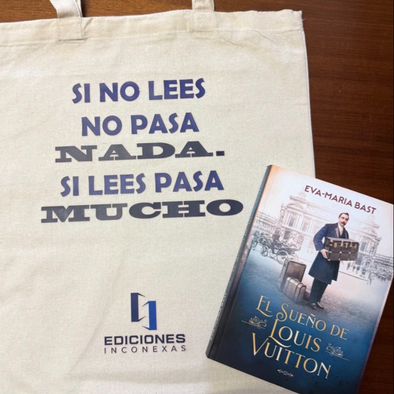 EdInconexas's tweet image. ALERTA SORTEO!! 📣 Sorteamos la tote bag de Ediciones Inconexas y un ejemplar de EL SUEÑO DE LOUIS VUITTON. Sólo haz RETUIT para participar (hasta dom 23/11 a las 23:59)